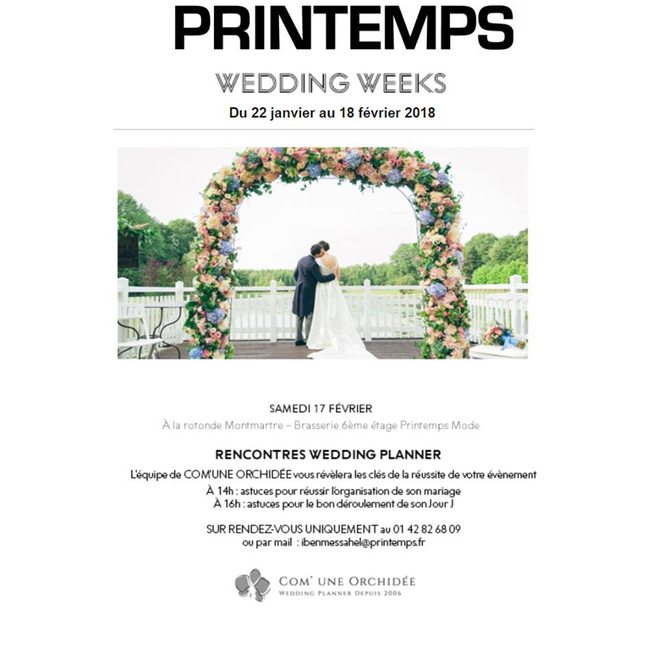 événement printemps, printemps mariage