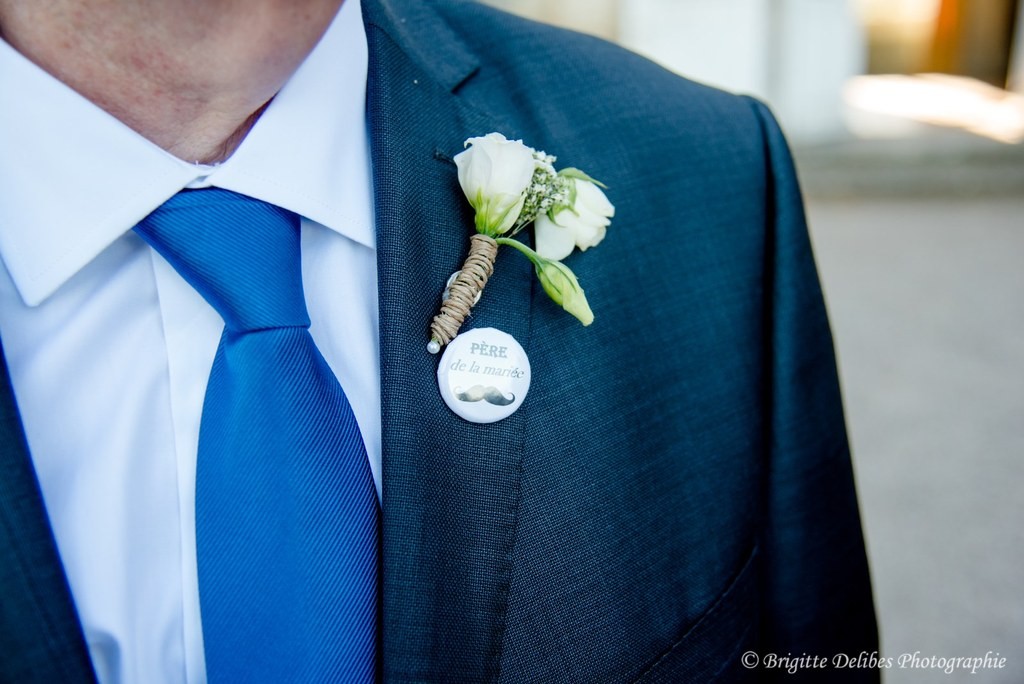 boutonnière marié, costume de marié