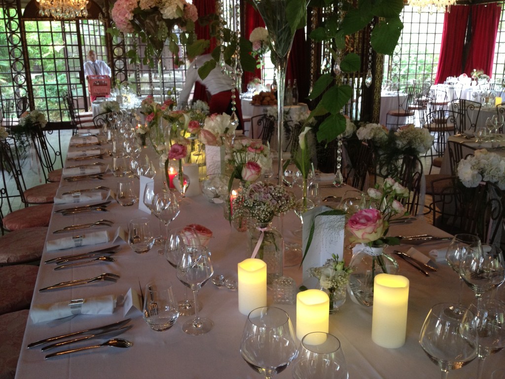 décoration mariage rose, mariage romantique