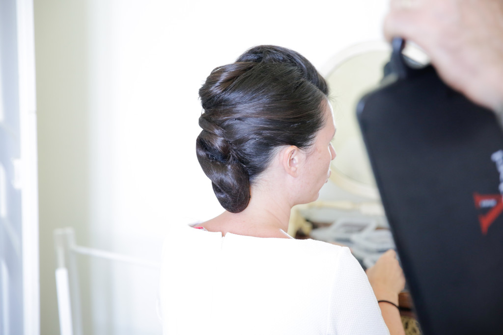 coiffure de la mariée, mise en beauté mariée