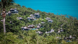 Vue de haut du Four seasons de Koh Samui